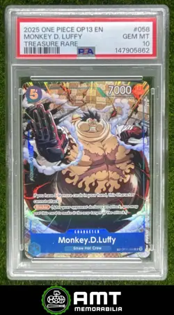 Monkey D. Luffy 2025 One Piece Carrying On His Will Treasure Rare #OP11-058 5862 - Image 1