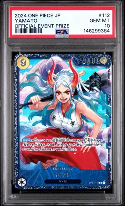 2024 ONE PIECE JAPANESE PROMOS OFFICIAL EVENT PRIZE #112 YAMATO PSA 10 - Image 1