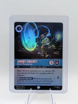 Disney Lorcana Jiminy Cricket - Ghost of Christmas Past 218/204 Epic Foil - Image 1