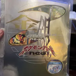 Pokemon Japanese Neo Genesis Premium File Folder #1 - with 9 Cards ~ Nintendo - Image 1
