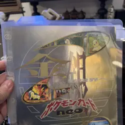 Pokemon Japanese Neo Genesis Premium File Folder #1 - with 9 Cards ~ Nintendo - Image 2