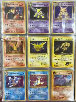 Lot 40 Vintage Japanese Pokemon Card Set HP MP Old Back Charizard Alakazam - Image 1