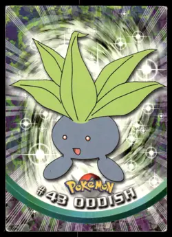 Pokemon Cards Oddish #43 Topps Trading Cards Series 1 MP *2 - Image 1