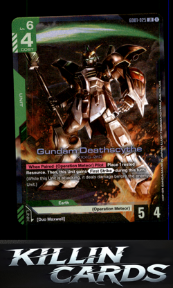 Gundam Deathscythe (GD01-025) GD01-025 Gundam Card Game Legend Rare Newtype Risi - Image 1