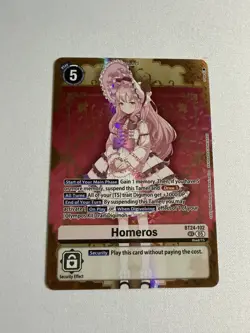 Digimon Card Game Homeros BT24-102 Time Stranger SEC Foil NM - Image 1