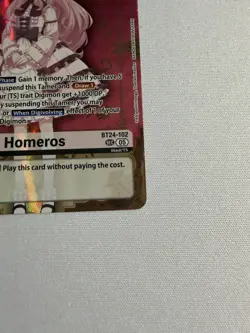 Digimon Card Game Homeros BT24-102 Time Stranger SEC Foil NM - Image 4