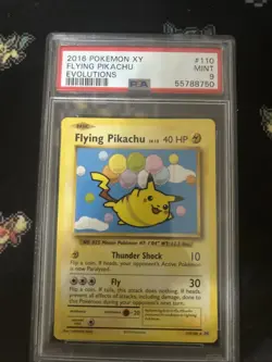 Pokemon Flying Pikachu POKEMON TCG PSA 9 MINT CARD Evolutions 2016 Pokemon XY MT - Image 1