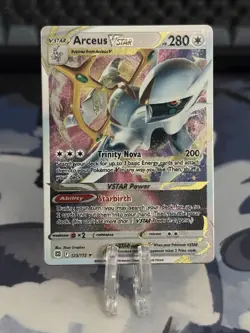 Arceus VSTAR 123/172 Miscellaneous Cards & Products Promo Holo Metal Card NM - Image 1