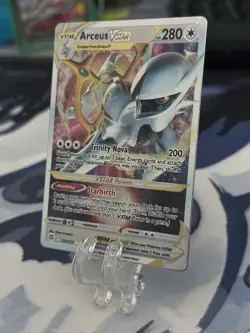 Arceus VSTAR 123/172 Miscellaneous Cards & Products Promo Holo Metal Card NM - Image 3