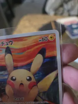 Pikachu Munch The Scream 288/SM-P Promo Japanese 2018 Pokemon Trading Card - Image 4