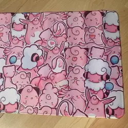 Pink Fairy Pokemon Rubber Playmat Play Mat For Tcg Trading Card Game Mouse Pad - Image 2