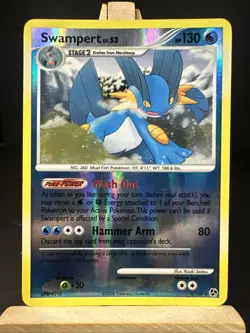 Pokemon Swampert TCG Great Encounters Reverse Holo Card 9/106 Rare Pokemon - Image 1