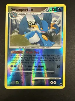 Pokemon Swampert TCG Great Encounters Reverse Holo Card 9/106 Rare Pokemon - Image 2