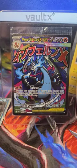 Pokemon TCG Mega-Charizard x EX Black Star Promo 023 Holo Card NM - Image 1