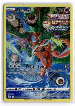 Pokemon Card - Deoxys GG12/GG70 Crown Zenith Full Art Galarian Gallery TCG - Image 1