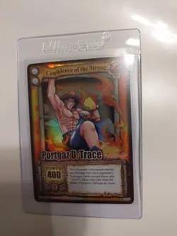 Bandai One Piece CCG Card Portgaz D. Trace Ace Confidence Of The Strong Holo - Image 1
