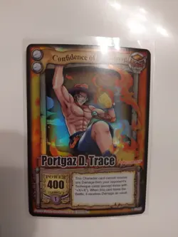 Bandai One Piece CCG Card Portgaz D. Trace Ace Confidence Of The Strong Holo - Image 2