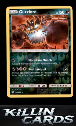 Reverse Holofoil Guzzlord 136/236 Pokemon Holo Rare SM - Cosmic Eclipse Card NM - Image 1