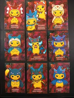 Pikachu Poncho Set Heart Holo Team Rocket Card Database Peru Pokemon - Image 1