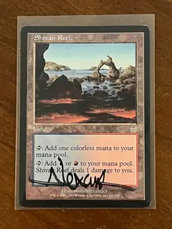 Shivan Reef - Apocalypse - LP (Signed) - MTG - Image 1
