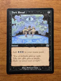 MTG Mercadian Masques - Dark Ritual - MMQ 129 - LP - Image 1