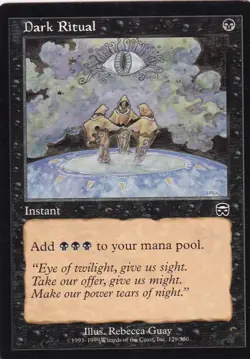 MTG Mercadian Masques - Dark Ritual - MMQ 129 - LP - Image 3