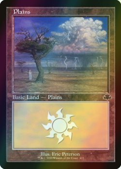 MTG Plains (403) Foil ** Dominaria Remastered ** English (NM) - Image 1