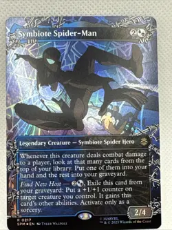 MTG - NM - Symbiote Spider-Man (Borderless) Marvel's Spider-Man Foil - Image 1