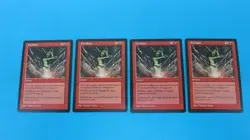 4x FIREBLAST INSTANT VISIONS MTG MAGIC THE GATHERING NM / UNPLAYED - Image 1