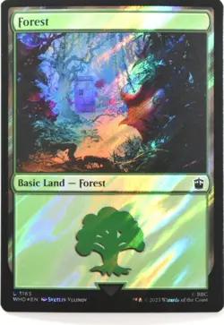MTG DOCTOR WHO SURGE FOIL FOREST 1165 - Image 1