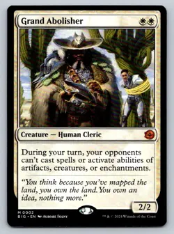 MTG OTJ The Big Score #2 Grand Abolisher Mythic Human Cleric - Image 1