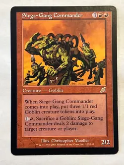 MTG - Siege-Gang Commander - Scourge - Rare - LP - Magic the Gathering - Image 1