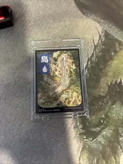 MTG Island (295) - JP Full Art - Kamigawa: Neon Dynasty (NEO) #295 MTG - Image 2