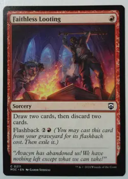Faithless Looting *Common* Magic MtG x1 M3C Modern Horizons 3 Commander - Image 1