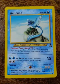 Articuno 48 Black Star Promo WOTC Pokemon League Pokemon Card VLP - Image 1