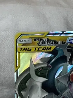Pokemon Arceus & Dialga & Palkia GX Ultra Rare Holo 156/236 Cosmic Eclipse - Image 2