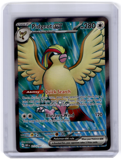 Pidgeot ex 217/197 Ultra Rare Obsidian Flames Pokemon NM - Image 1