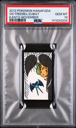 2013 POKEMON HANAFUDA KANTO NOVEMBER VICTREEBEL/ZUBAT PSA 10 - Image 1