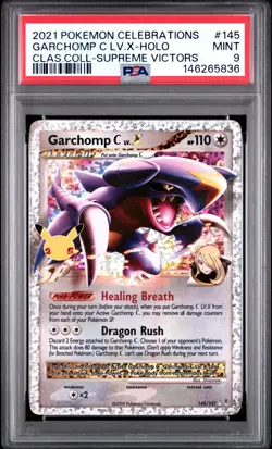 2021 POKEMON CELEBRATIONS CLASSIC COLLECTION #145 GARCHOMP C LV.X-HOLO PSA 9 - Image 1