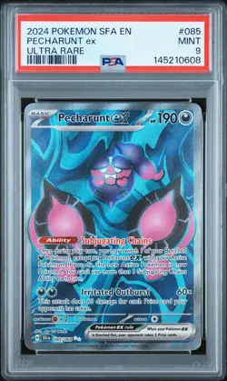 2024 POKEMON SFA EN-SHROUDED FABLE ULTRA RARE #085 PECHARUNT EX PSA 9 - Image 1
