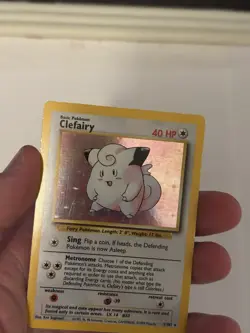 Pokemon Clefairy 5/102 Base Set HOLO Rare English Card WOTC - Lightly Played - Image 5