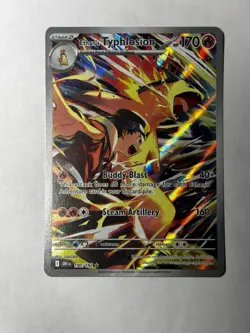 Ethan's Typhlosion Pokemon TCG Sv10 Destined Rivals Illustration Rare Holo 190/… - Image 1