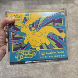 Pokemon Center Etb. Ascended Hero’s. with acrylic case. has small tear see pic - Image 1