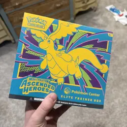 Pokemon Center Etb. Ascended Hero’s. with acrylic case. has small tear see pic - Image 2