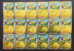 18*Lot Pokemon TCG S-Chinese CBB1C with 2 different Captain Pikachu Holo #2 JD90 - Image 1