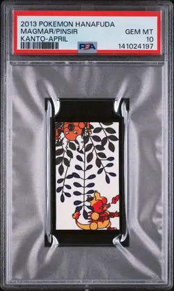2013 POKEMON HANAFUDA KANTO APRIL MAGMAR/PINSIR PSA 10 - Image 1