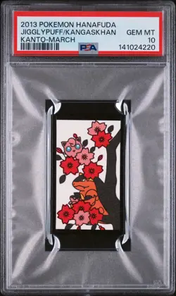 2013 POKEMON HANAFUDA KANTO MARCH JIGGLYPUFF/KANGASKHAN PSA 10 - Image 1