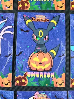 EEVEELUTIONS PUMPKIN SET POKEMON DATABASE HALLOWEEN Star HOLO PERU US SELLER - Image 4
