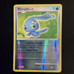 Manaphy Holo Rare Reverse Holo Diamond and Pearl 9/130 LP/MP Pokemon - Image 1