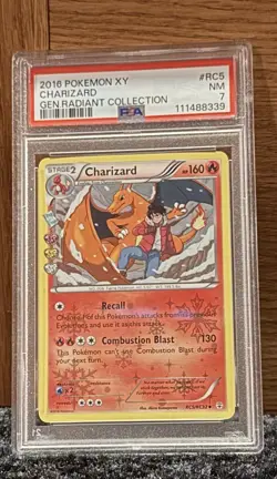 Pokemon 2016 XY Generations Radiant Collection Charizard #RC5, PSA 7 - Image 1
